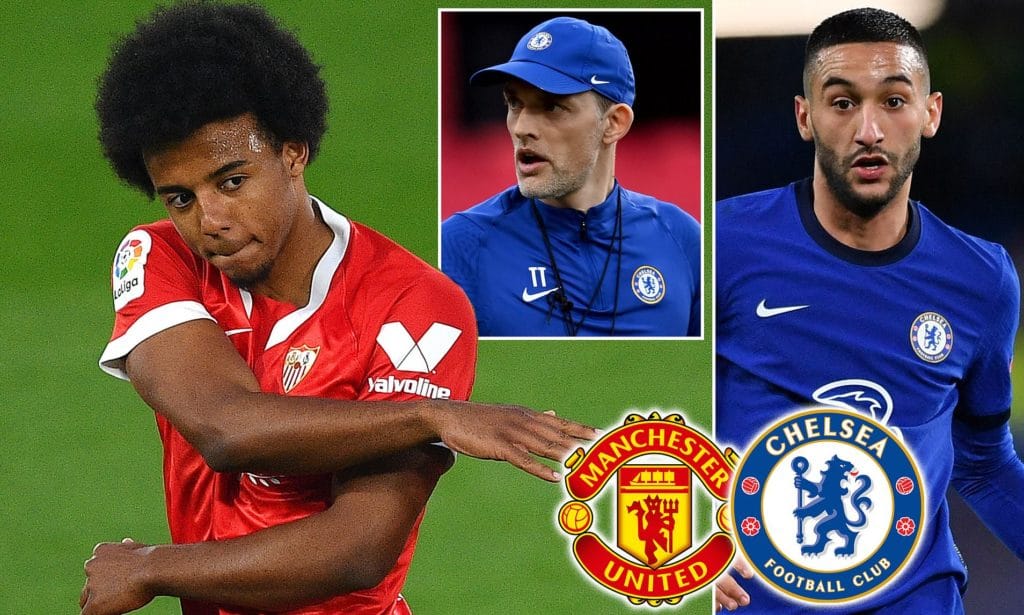 حكيم زياش من تشيلسي الإنجليزي إلى إشبيلية الإسباني في صفقة تبادل من العيار الثقيل