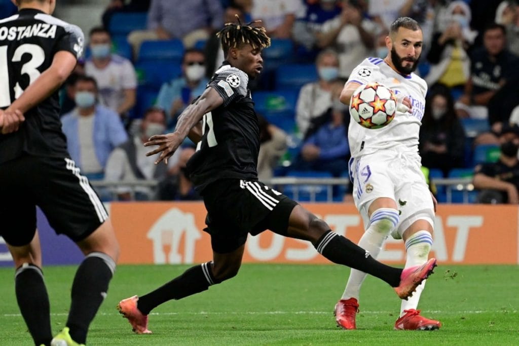 الفرنسي كريم بنزيما مهاجم ريال مدريد يحقق إنجازا تاريخيًا ضد شيريف تيراسبول المولدوفي