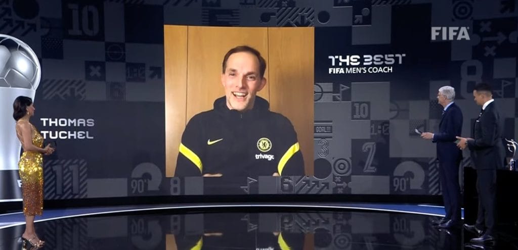 الألماني توماس توخيل المدير الفني لتشيلسي يفوز بجائزة أفضل مدرب في العالم