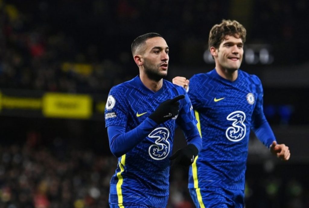 حكيم زياش يغضب توماس توخيل المدير الفني لفريق تشيلسي الإنجليزي