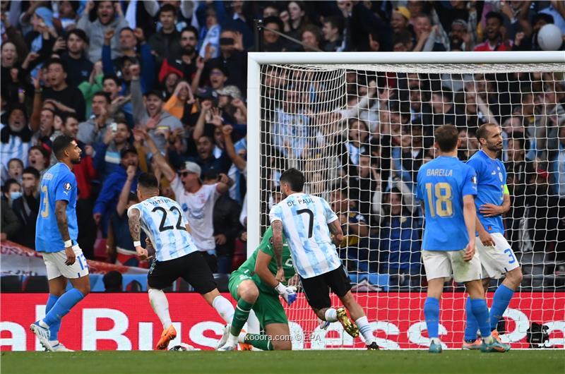 المنتخب الأرجنتيني يتوج بلقب كأس أوروبا أمريكا الجنوبية “فيناليسما” بعد فوزه المستحق على نظيره الإيطالي