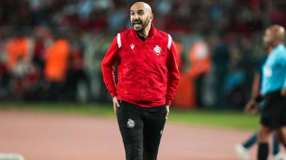 مدرب الوداد الرياضي وليد الركراكي يحسم في أمر تدريب المنتخب الوطني المغربي