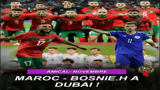 المنتخب الوطني المغربي يواجه منتخب وحيد حليلوزيتش بالإمارات العربية المتحدة قبل ضربة بداية كأس العالم بقطر