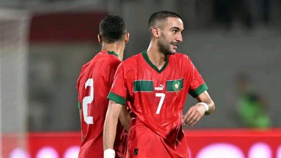 إصابة الدولي المغربي حكيم زياش تستنفر الطاقم الطبي للمنتخب الوطني لكرة القدم و إخضاع اللاعب للفحوصات الطبية