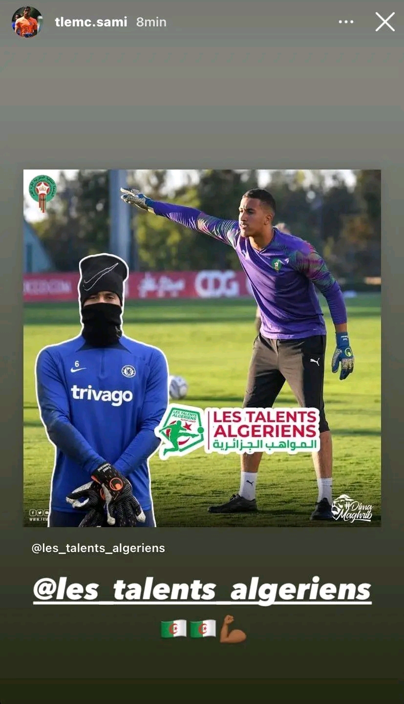 الحارس سامي التلمساني حارس مرمى تشيلسي الإنجليزي يختار اللعب مع المنتخب الجزائري