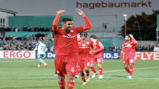 حضور الدولي المغربي أيمن برقوق مع ماينز الألماني يعيده لعرين المنتخب الوطني المغربي
