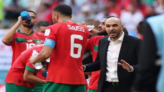 قرار منصف من المدرب وليد الركراكي مدرب المنتخب الوطني المغربي بخصوص حضور الدولي المغربي غانم سايس مع المنتخب