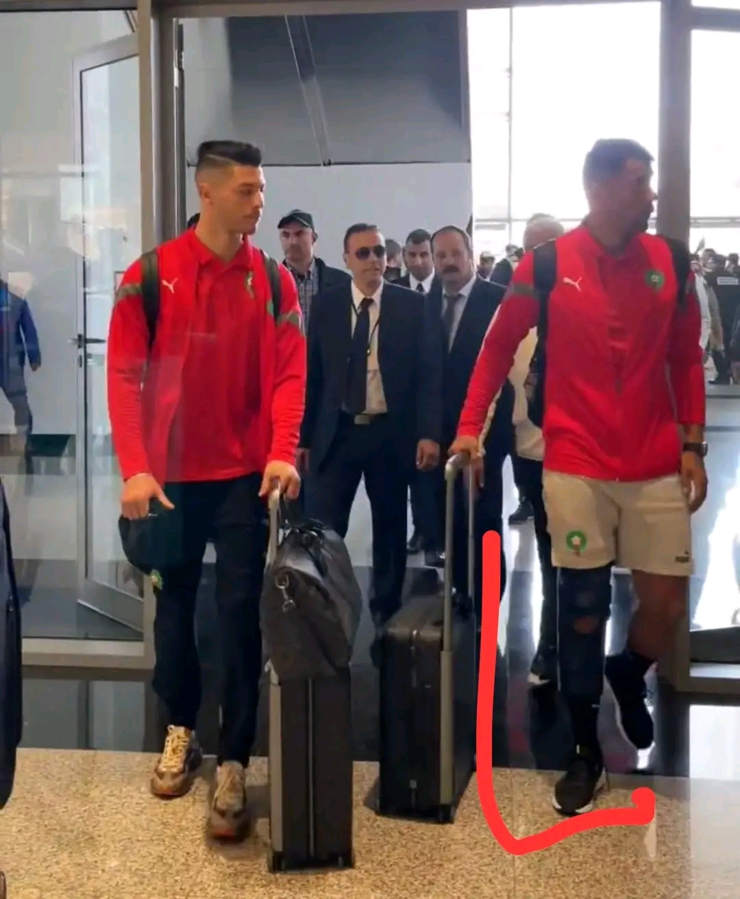 إصابة حارس الوداد الرياضي رضا التغناوتي مع المنتخب الوطني المغربي
