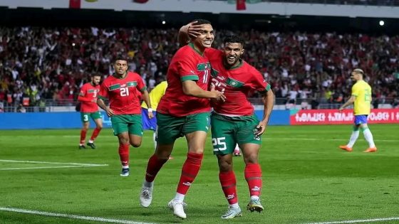 منتخب المغرب يحقق فوزًا تاريخيًا على ضيفه البرازيل