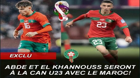 بلال الخنوس و عبد الصمد الزلزولي بالمنتخب الوطني المغربي الأولمبي