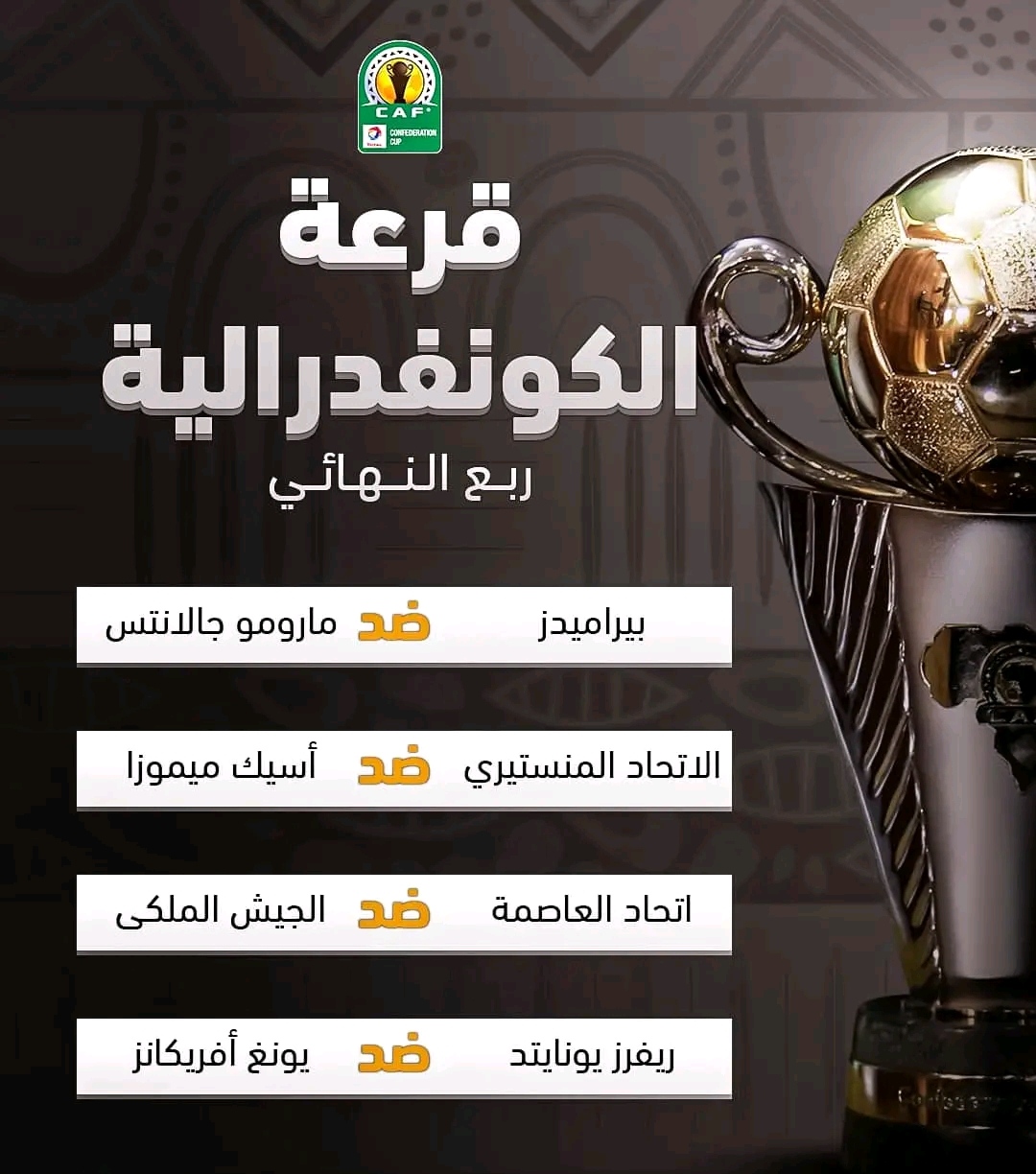 الجيش الملكي في مواجهة جزائرية حارقة في كأس الكونفدرالية الافريقية لكرة القدم