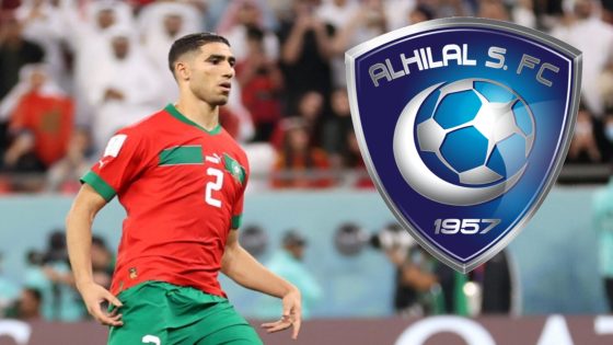 نادي الهلال السعودي يرغب في ضم الدولي المغربي أشرف حكيمي واللاعب المغربي يرد برد صادم لرئيس الأزرق السعودي فهد بن سعد