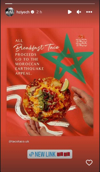 الدولي المغربي حكيم زياش مهاجم غلطة سراي التركي يفاجىء ضحايا زلزال المغرب بقرار هام