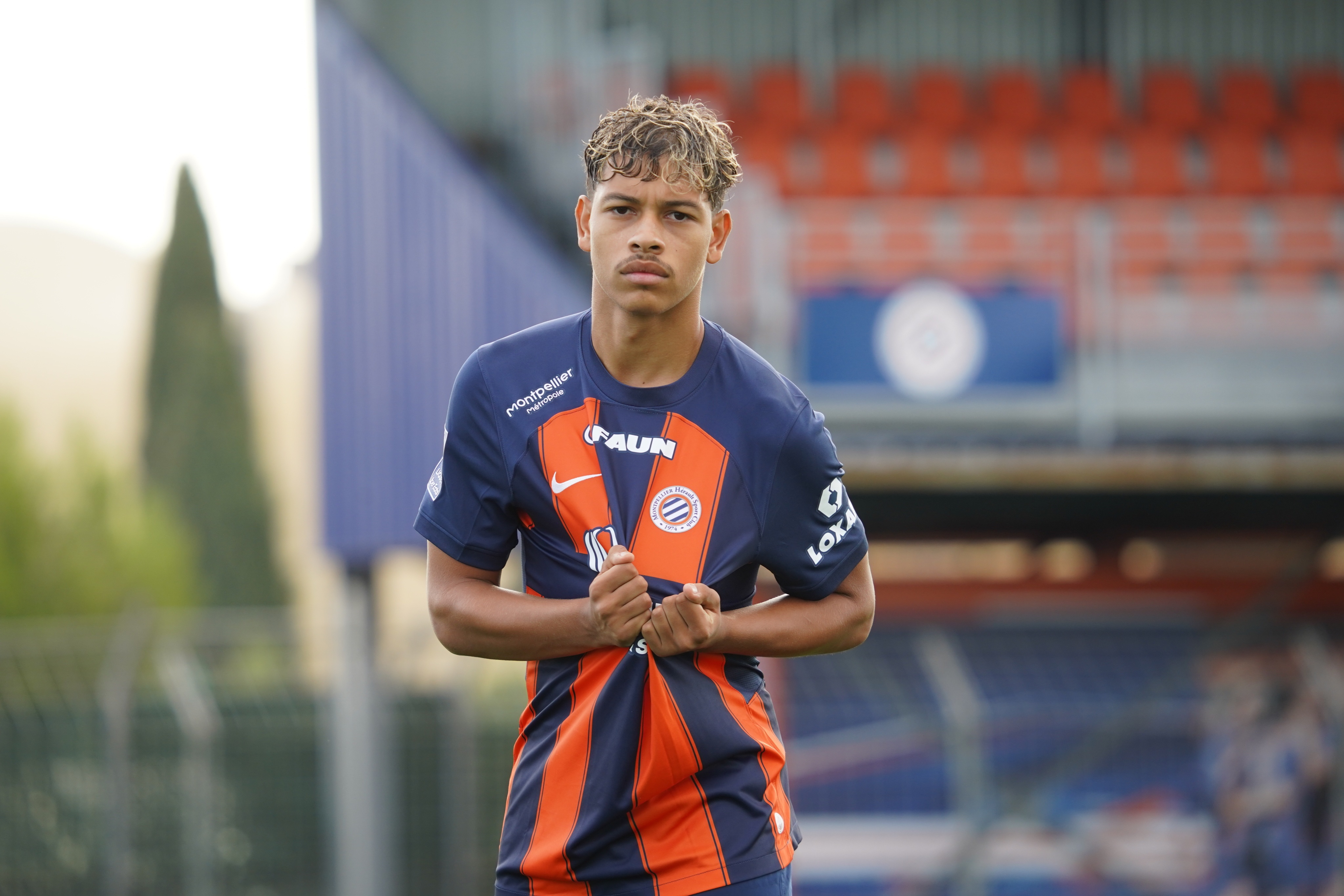 خليل فياض مهاجم مونوبولييه الفرنسي بالمنتخب الوطني المغربي