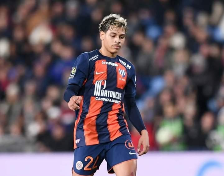 خليل فياض مهاجم نادي مونبوليي الفرنسي خليل فياض بالمنتخب الوطني المغربي