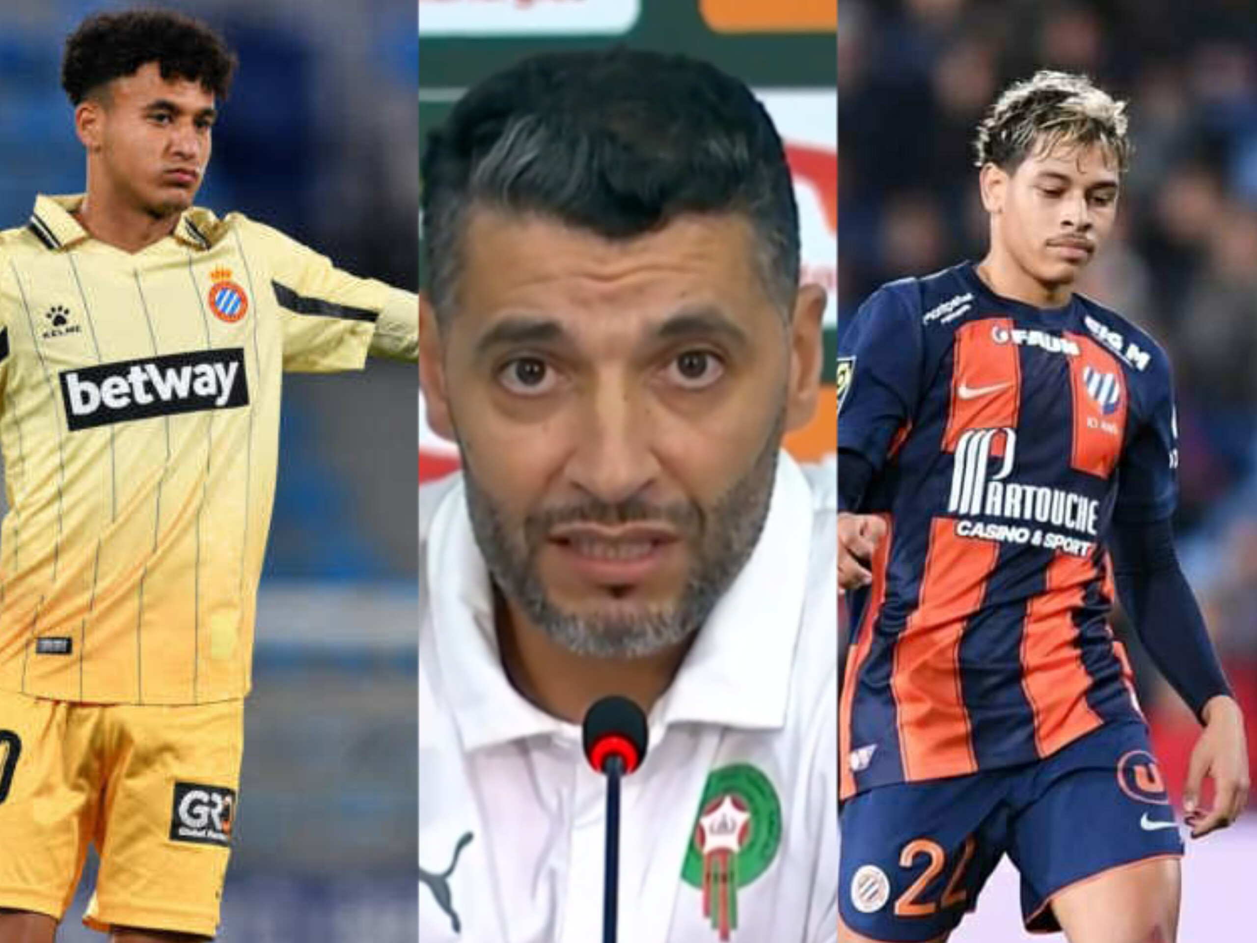 المنتخب المنتخب الوطني المغربي يضم نجم إسبانيول برشلونة و مونوبوليي الفرنسي