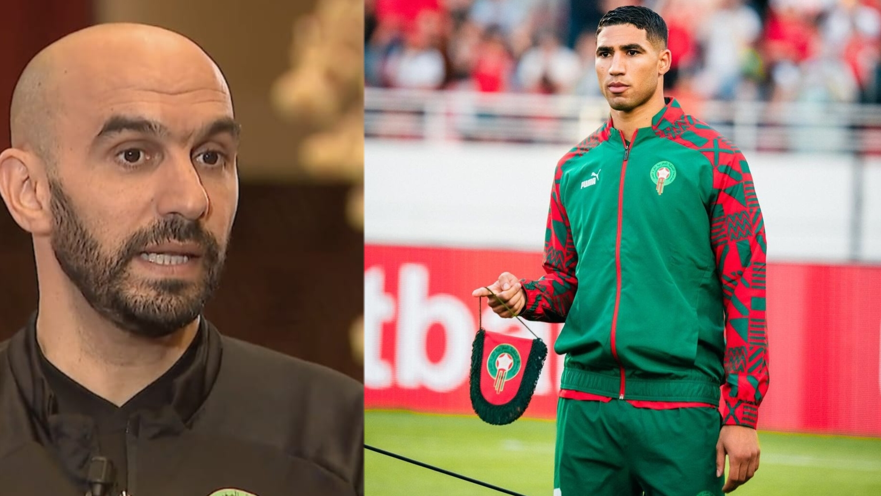 أشرف حكيمي وليد الركراكي يتحدث عن قضية أشرف حكيمي