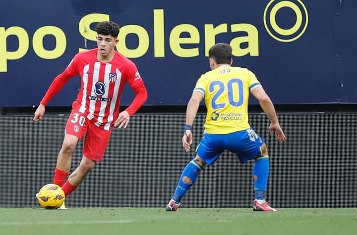 الجناح الدولي المغربي سليم الجباري مهاجم أتليتكو مدريد الإسباني يحضى باهتمام أبرز الأندية الأوروبية