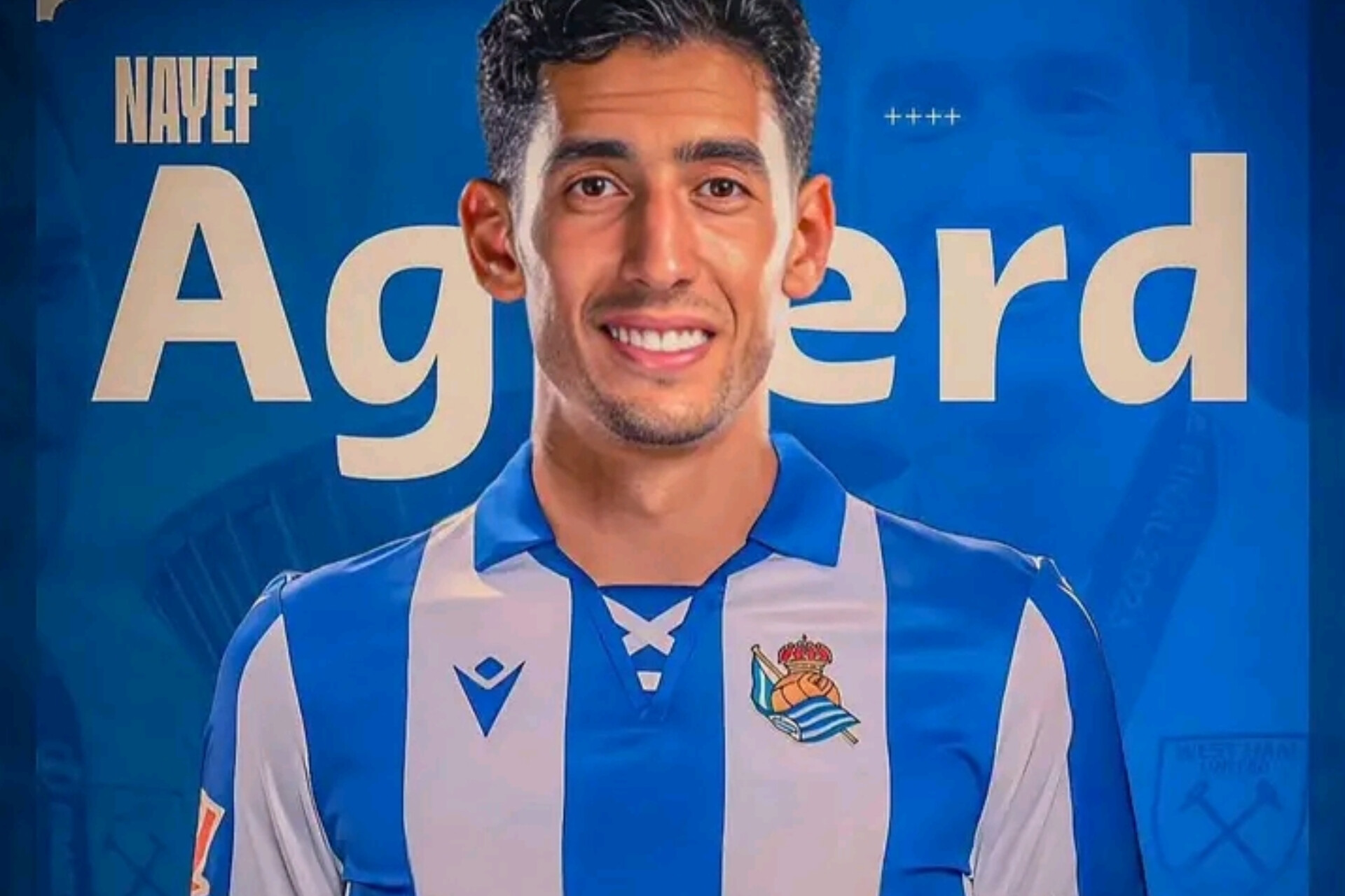 أكرد الدولي المغربي نايف أكرد يغادر نادي ويستهام الإنجليزي وينتقل إلى الدوري الاسباني بشكل رسمي