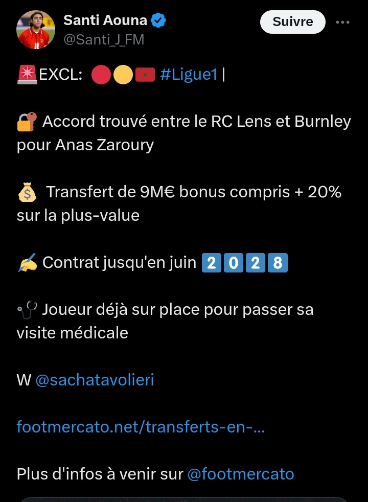 اللاعب الدولي المغربي أنس الزروري إلى الدوري الفرنسي