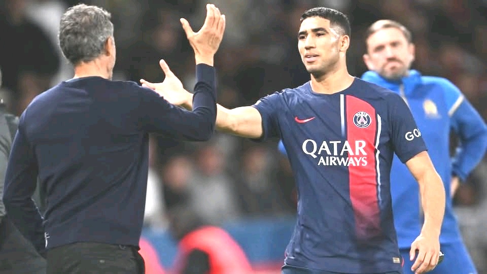 لويس إنريكي يحمي أشرف حكيمي بقرار جريئ