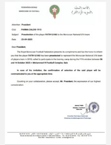 إلياس فاتيح إلياس فاتيح نجم بارما الإيطالي بين ضغوط الاتحاد الإيطالي وحلم الدفاع عن قميص المغرب