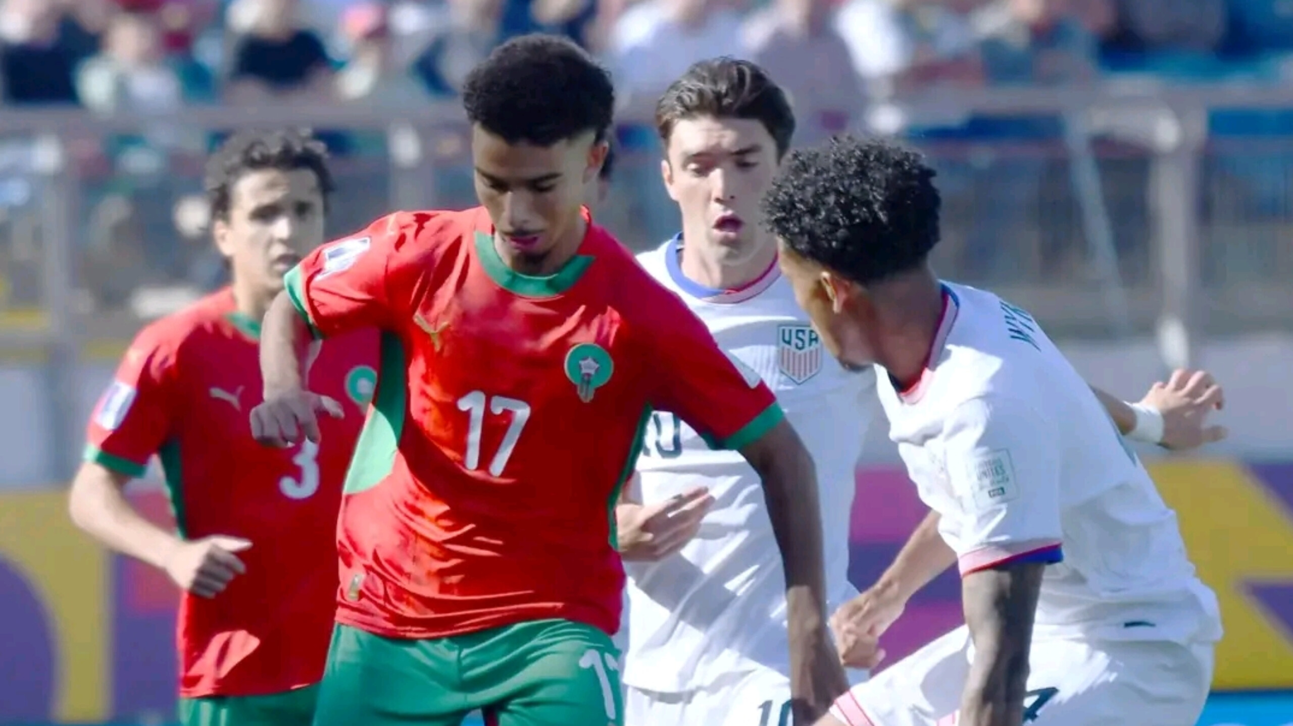 المنتخب المغربي ياسين جسيم يُشعل اهتمام الكشّافين في مونديال الشباب بتشيلي