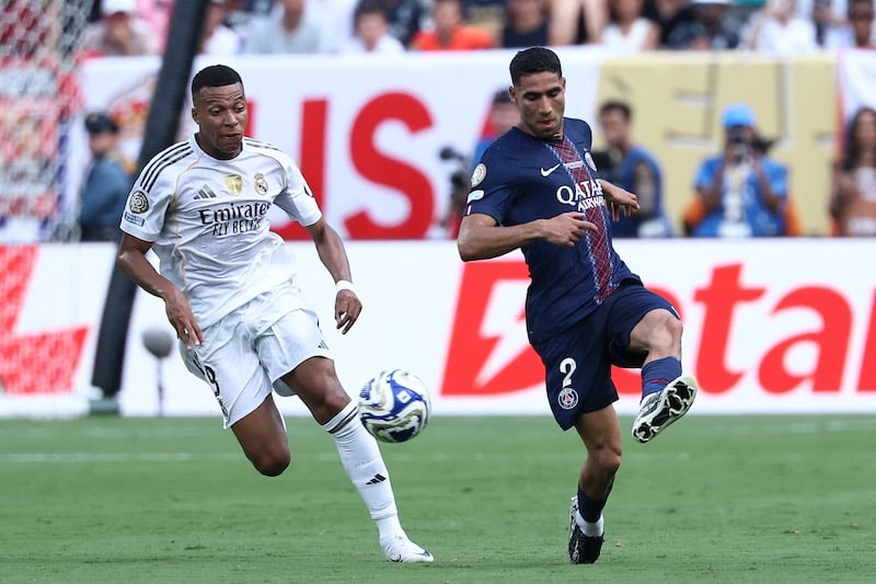 أشرف حكيمي أمام العودة إلى ريال مدريد الإسباني في “خبر قنبلة” بعد تتويج ديمبيلي بالبالون دور