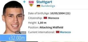 القيمة التسويقية للاعب بلال الخنوس تشهد ارتفاعا كبيرا