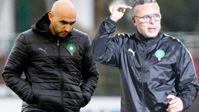 المنتخب المغربي جواو ساكرامنتو رفقة محمد وهبي بالمنتخب المغربي بديلا لوليد الركراكي وهذه الأسماء التي ضمها الطاقم التقني للأسود