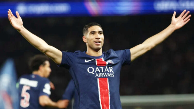 أشرف حكيمي يحصل على تصنيف استثنائي في الدوري الفرنسي